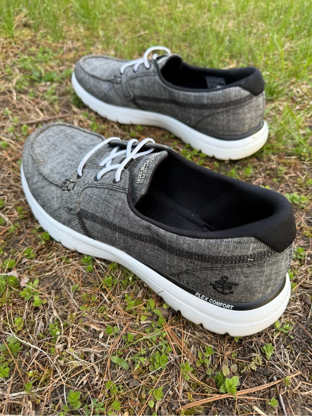 Skechers On-The-GO Flex Ashore Men's Boat Shoes Grey, Size 11 - Picture 6 of 10